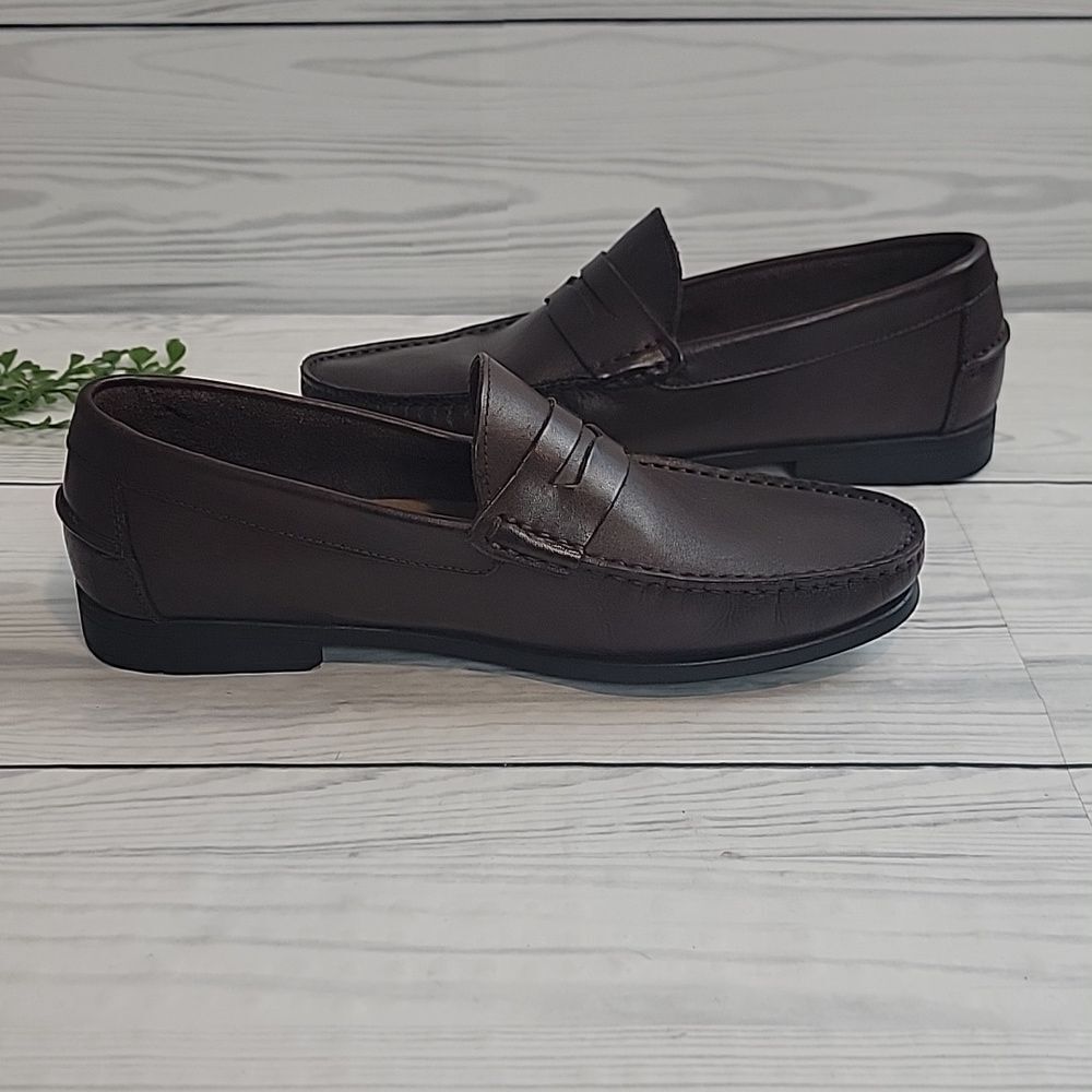 Marc Joseph New York John St Mens Slip-On Loafer - Brown Size 8 - Picture 3 of 10